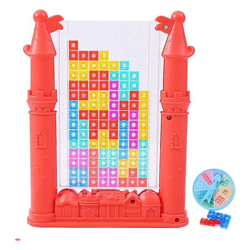 3D Tetris juguete Escuela Primaria estudiante bloques de construcción rompecabezas de los niños rompecabezas de 3 a 6 años de edad niños y niñas montado