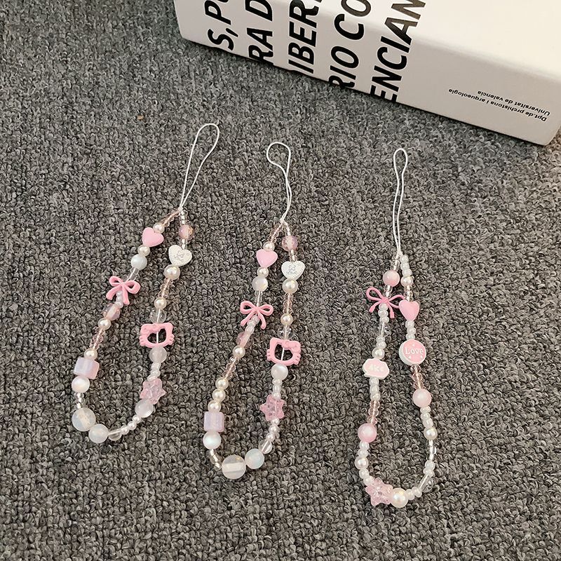 Ins All-match KT Cat Star Beaded Mobile Phone Hanging Chain DIY Handmade Beaded ccd Camera Hanging Chain Anti-lost Hand Rope for Women Ins All-match KT Cat Star Beaded Mobile Phone Hanging Chain DIY Handmade Beaded ccd Camera Hanging Chain Anti-lost Hand Rope for Women