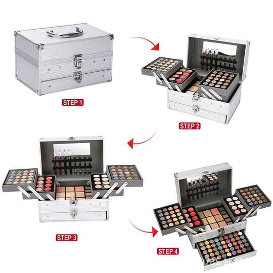 Foreign trade for explosions cosmetics suit makeup eye shadow plate aluminum case suit lip pen blush combination makeup
