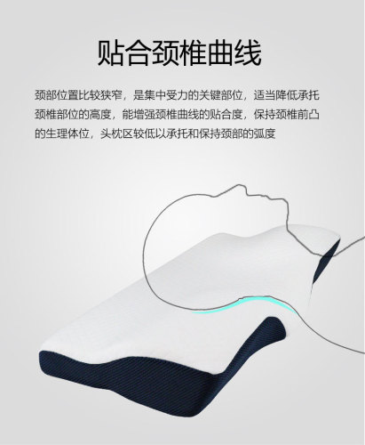 Cross-border Amazon manufacturer neck pillow, hotel home pillow core, slow rebound anti-snoring pillow, memory pillow pillow wholesale