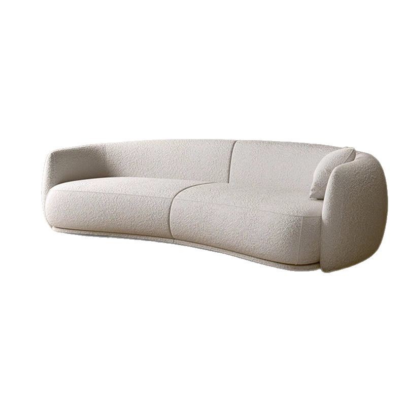Sofá minimalista irregular de estilo italiano, sofá Julep de diseño para sala de estar con almacenamiento, curvo, tipo cashew, en oferta.