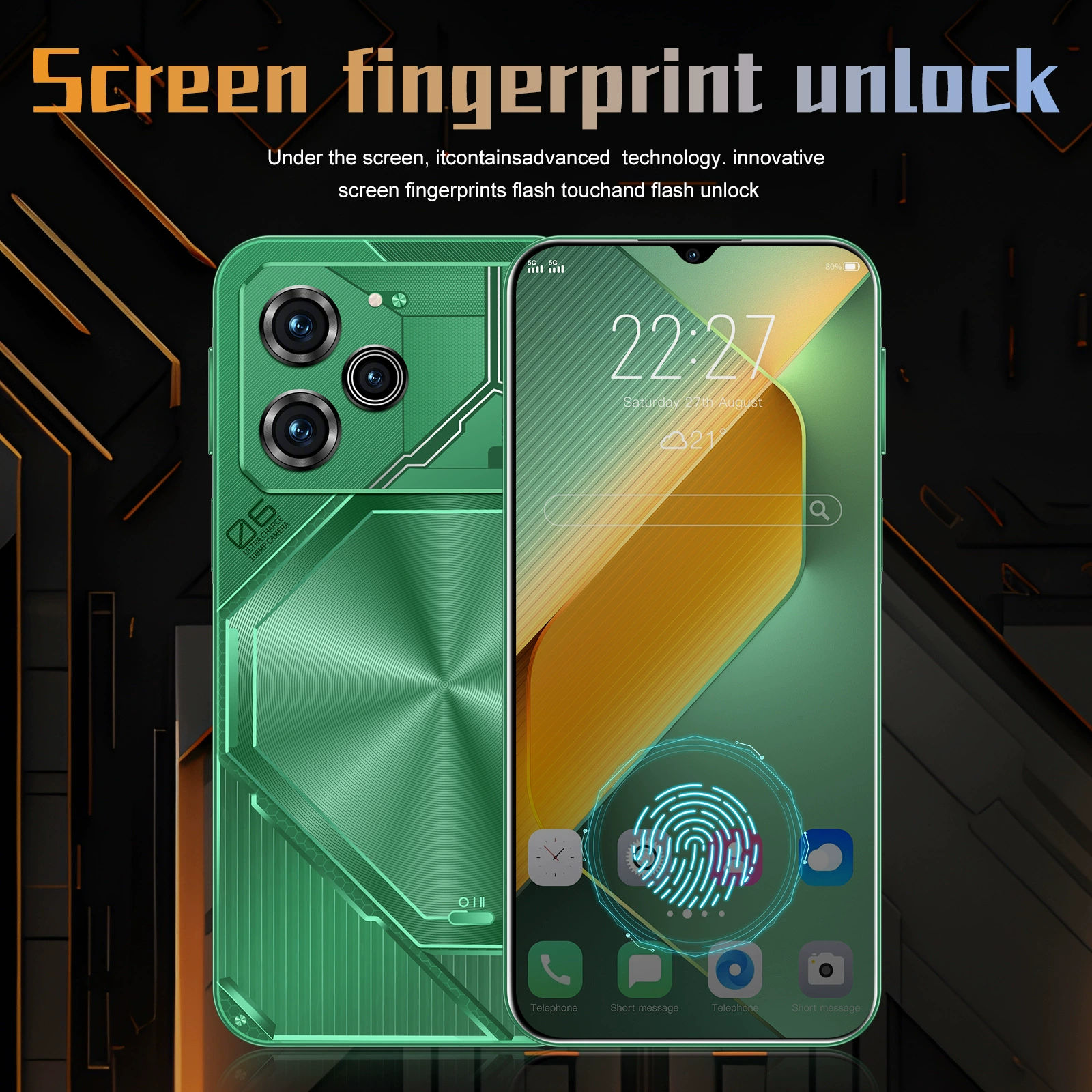 Кросс-бордер хай спелинг мобильный телефон POVA6 Pro Android смартфон 16+1Т заводская цена без посредников (взрывной модель)