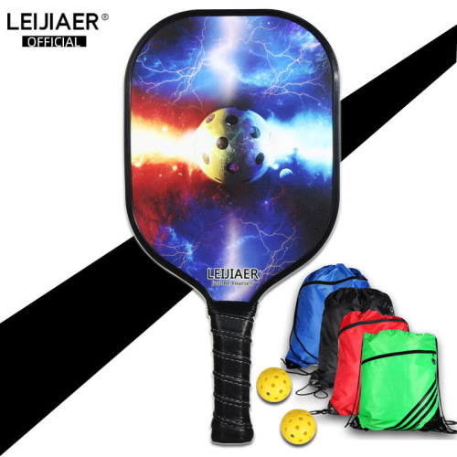 LEIJIAER carbon pickleball racket comes with 2 balls + packaging Pickleball Paddle fashion sports racket