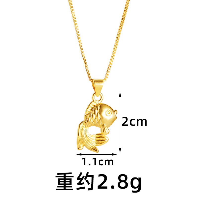 Vietnam Sha Jin lindo pequeño pez delicado colgante mujer minimalista fábrica al por mayor diy accesorios de joyería de aleación de cobre