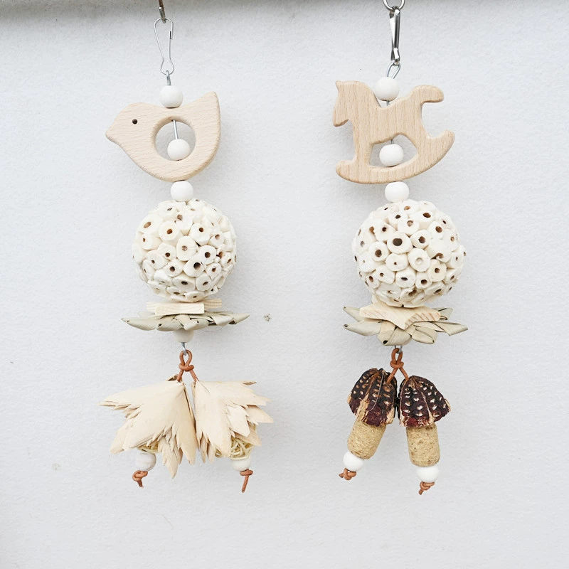 Птица-попугай игрушка мультяшный кусает деревянный кусак