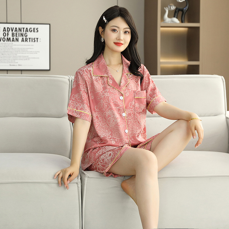 수박홍복숭아꽃자카드(반팔반바지)