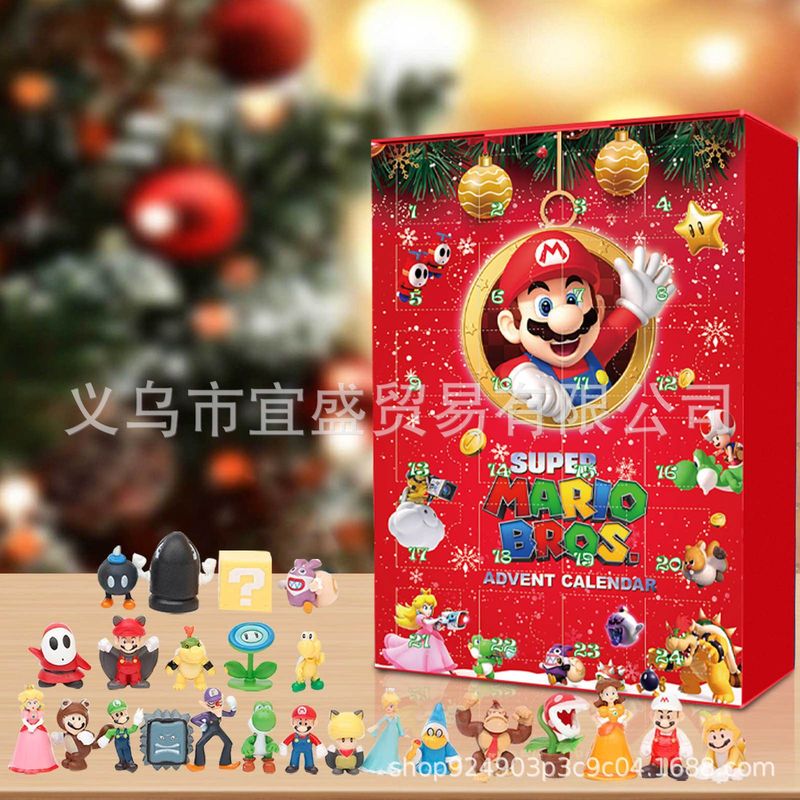 国境を越えたクリスマスミッキーマウスブラインドボックス装飾品家庭庭園24格デザイン家庭人形人形人形人形人形人形人形人形|undefined
