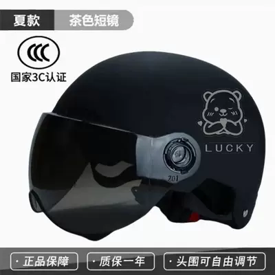 Newly Certified Electric Motorcycle Helmet for Motosiklet kaskı (dəbilqə) - sunscreen-tea-glasses-3c-black-winnie-the-pooh