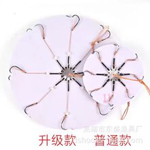 加长7厘米翻板钩子线夜光珠翻版鱼钩鲢鳙夹饼海竿抛竿爪钩渔具