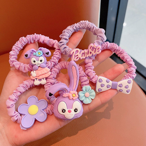 Children's hair rope, girl's cute Xingdai exposed intestine ring, baby girl's hair rubber band, girl's hair rope hair accessories wholesale