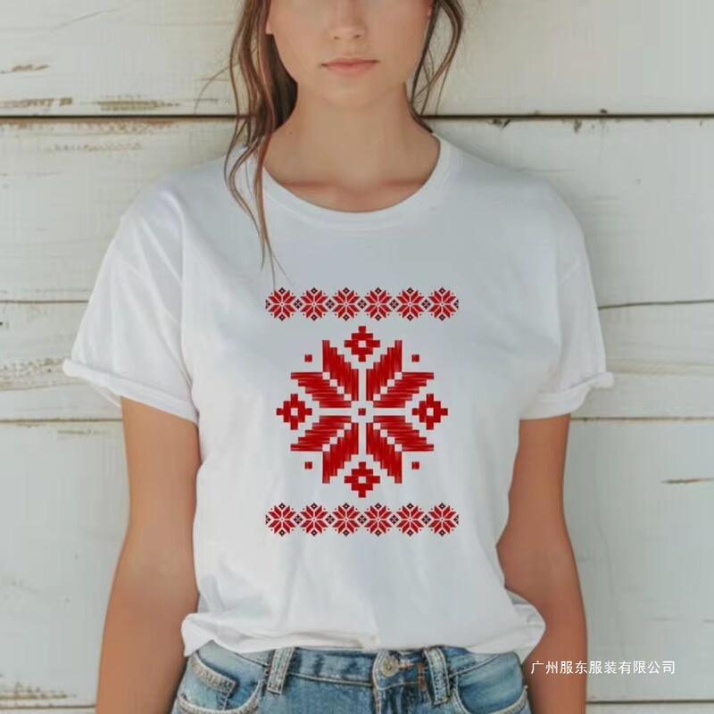 Vyshyvanka Shirt with Decorative Print, Ukrainian Shirt, Ukrainian T-Shirt, High-Quality Gift for Women