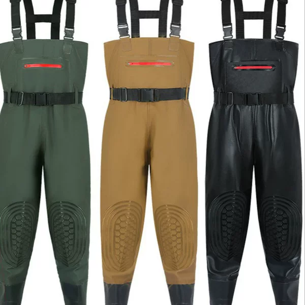 Export model wading pants, half-body waterproof clothing, rain pants, rain boots, wading pants for fishing, men's full-body one-piece water shoes, thickened