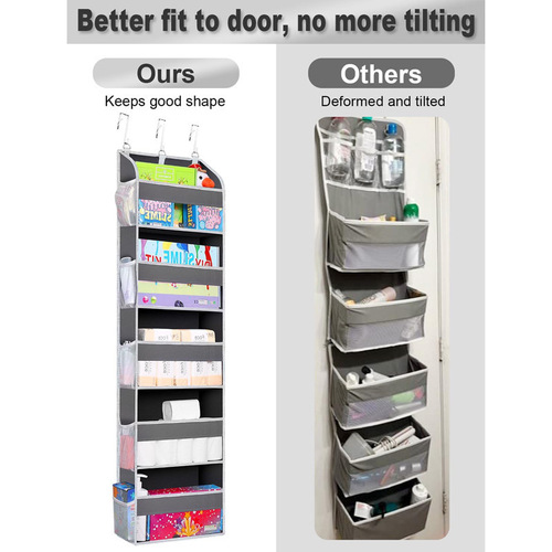 Non-woven fabric door behind dormitory storage pouch household underwear storage bag wall-mounted storage net bag