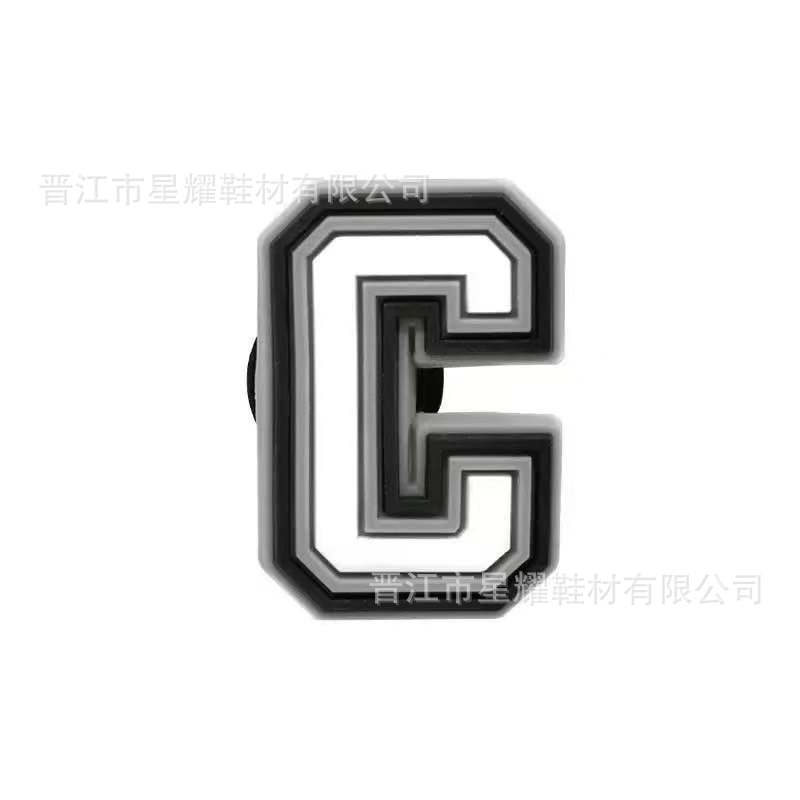 En stock agujero zapatos accesorios PVC plástico gota zapato flor zapato hebilla zapato decoración carta número 37 correa de muñeca hebilla decorativa flor