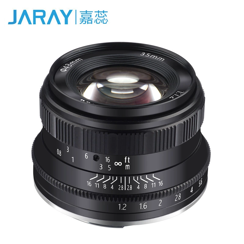 Jia Rui 35mm F1.2 Micro -однокадровая фиксированная фокусировка объектив подходит для Sony E карты рта Fujikou Panasonic с большой диафрагмой объектив