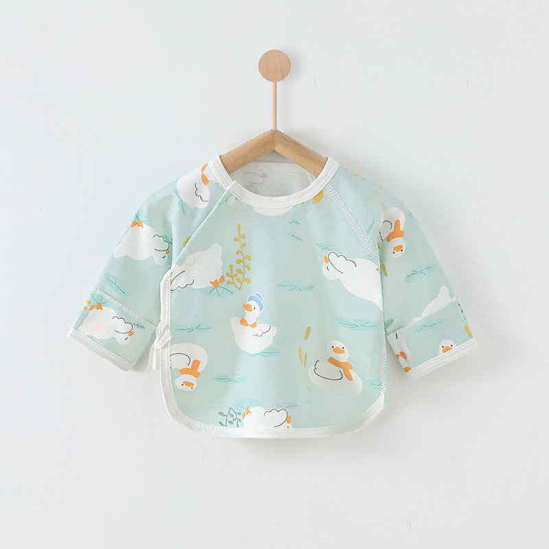 y2302新生兒衣服半背衣無骨純棉寶寶滿月衣服嬰兒初生兒和尚服棉