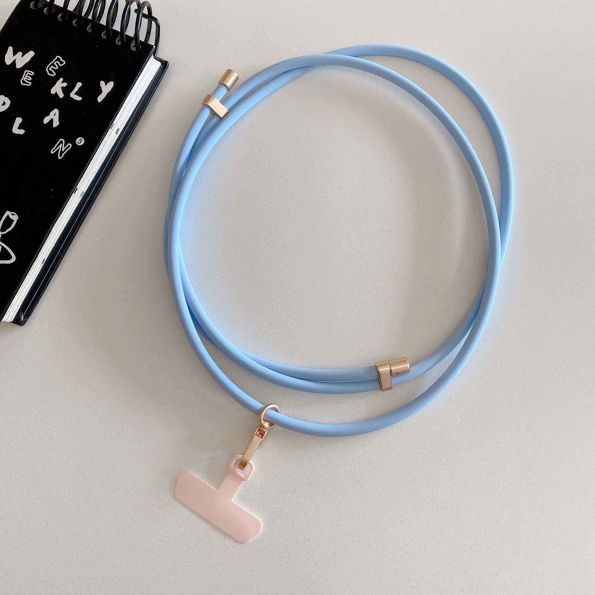 Verdadero silicona líquida universal moda al aire libre cuello de cuello de cuello anti-perdida ajustable para teléfono móvil universal cuello conveniente