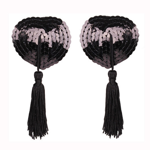 Sexy lingerie accessories, heart-shaped breast stickers, silicone bra, tassels, heart-shaped sequins, sexy breast stickers wholesale 5032