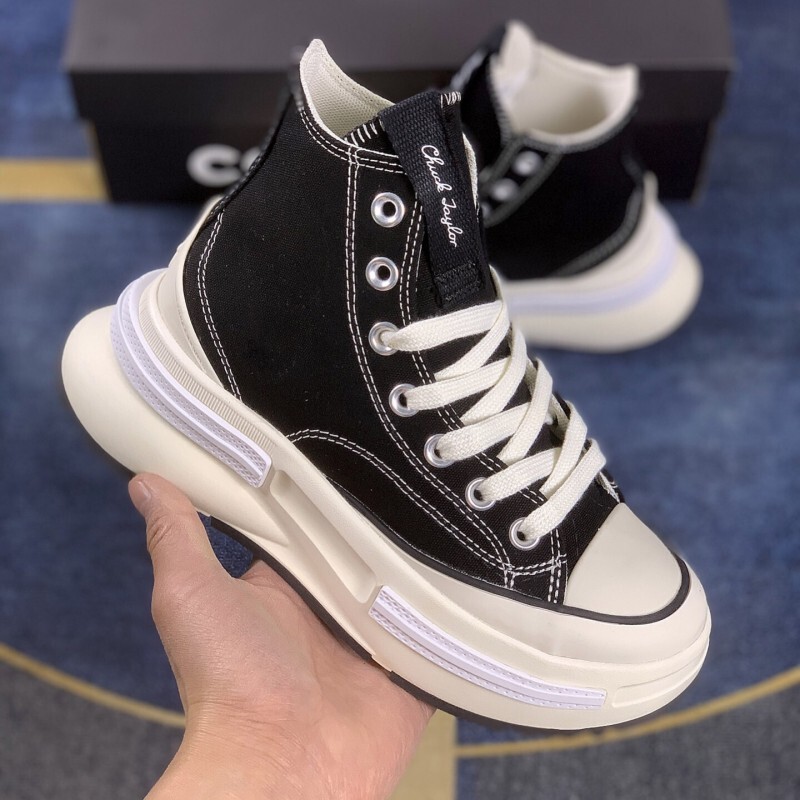 New Legacy Sandwich Thick-soled Increased Canvas Shoes High-top Women's Shoes Casual Functional Style Sneakers 1970s Men's Shoes