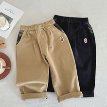 现货儿童牛仔裤2025秋冬中小童男童日系潮范工装裤儿童休闲长裤