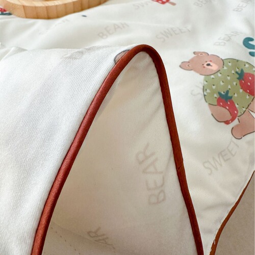 Soft der ~ Knitted Yunrou quilt, small fresh cartoon print, skin-friendly and soft, naked sleeping summer quilt, air-conditioned room thin quilt