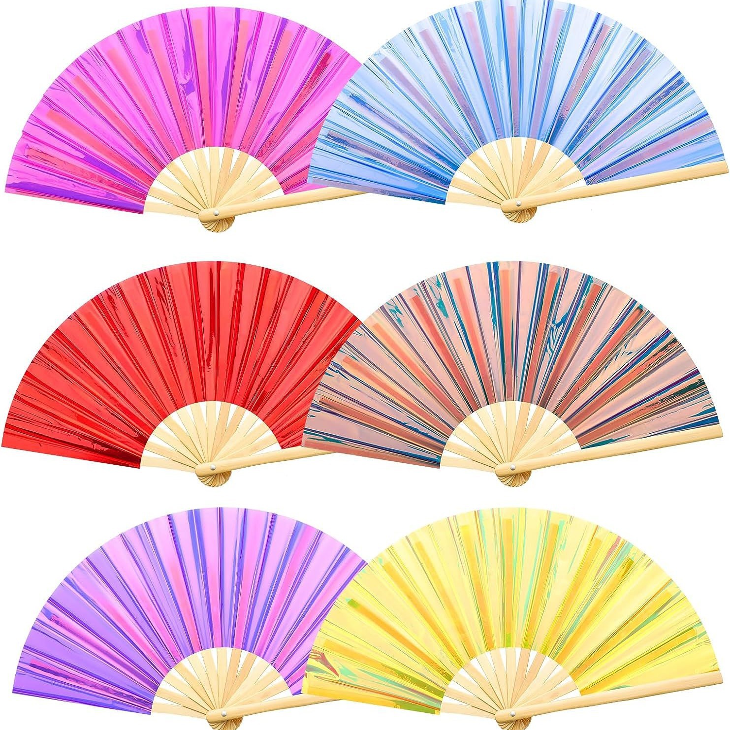 Abanico de Kung Fu de Bambú en Existencia, Abanico de Película Delgada, Abanico Grande Creativo, Venta Directa de Fábrica