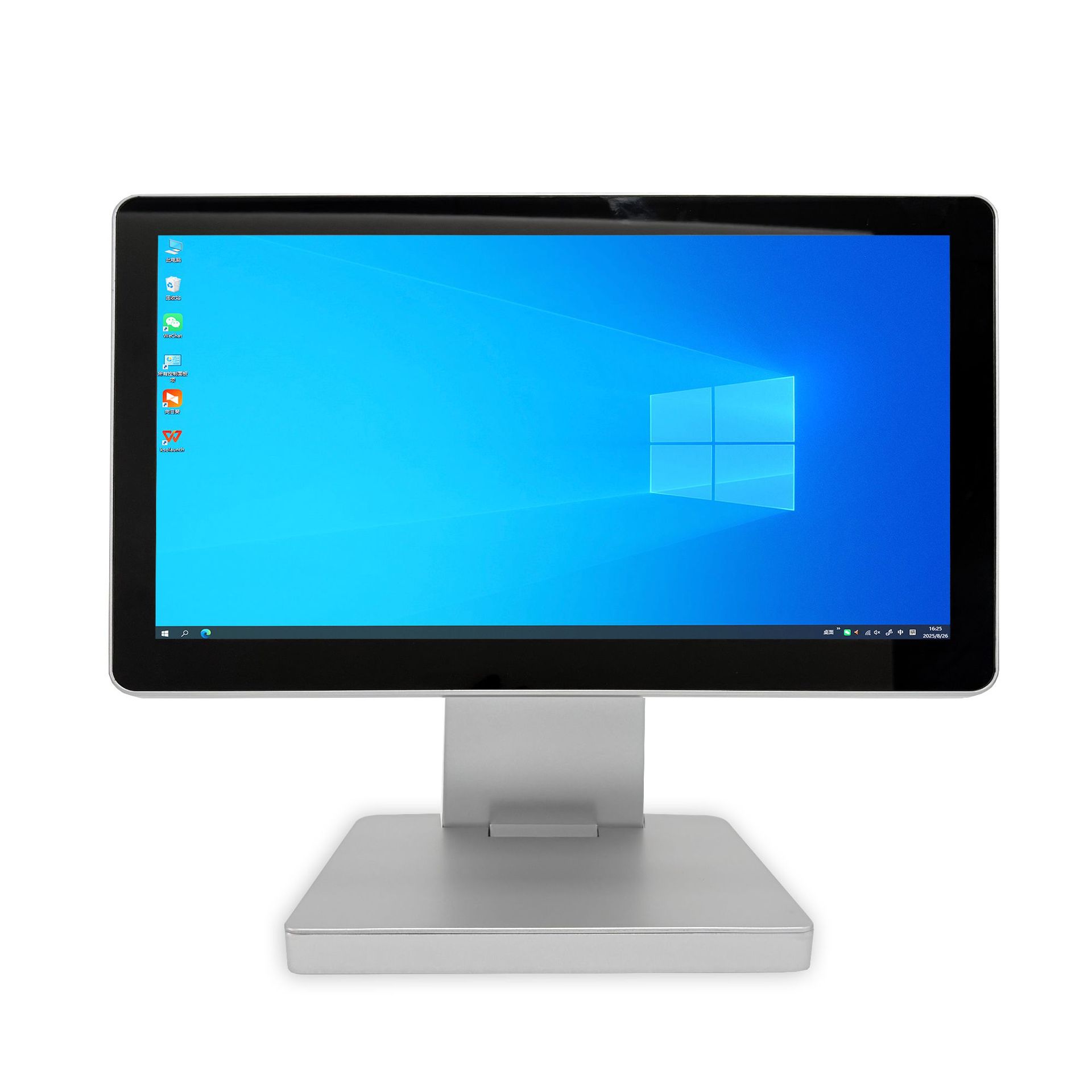 海外跨境双屏15.6寸单屏超市餐饮零售触摸一体机POS机收银机点餐