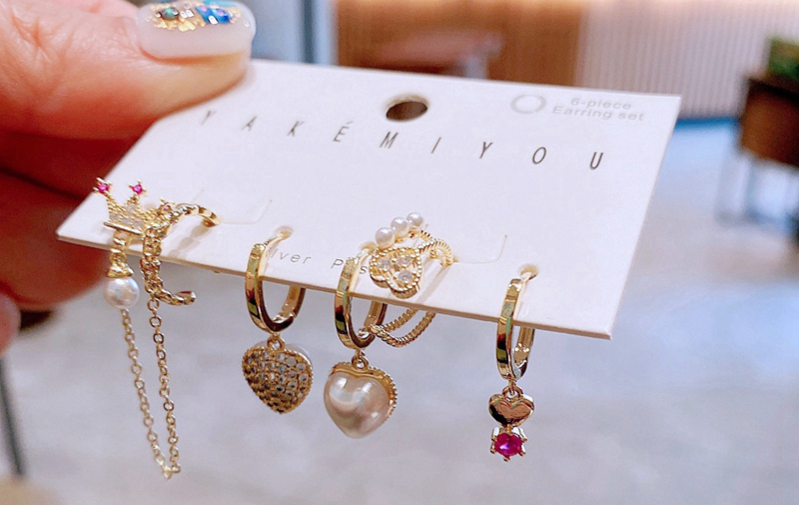 Yakemiyou Cœur Le Cuivre Zircon Incrusté Zircon Des Boucles D'oreilles display picture 6