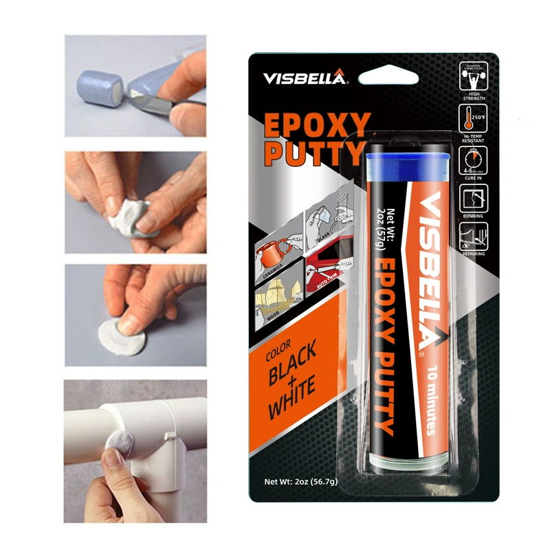10 минут черно-белая двухкомпонентная эпоксидная глина для подключения оборудования для кухни и ванной комнаты, инструмент для ремонта EPOXY PUTTY