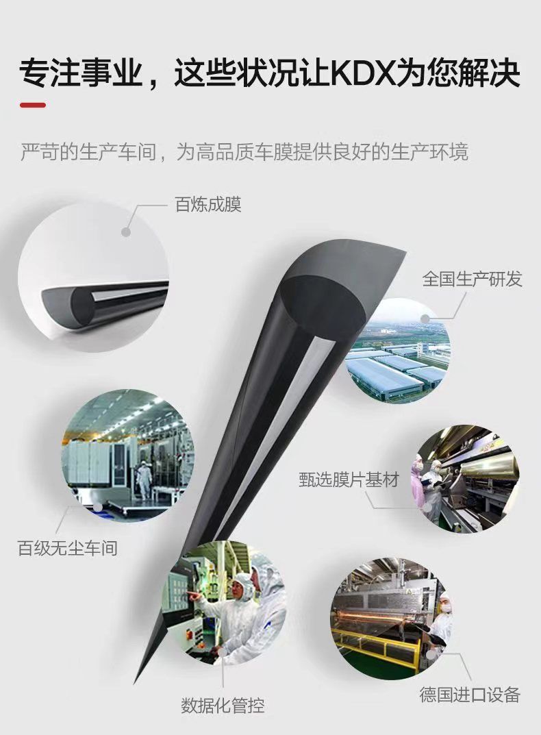 Kande New Car Car Film, Heat Insulation Solar Film, Explosion-Proof Film, Heat Insulation Film, Nano Ceramic Film, Defective Film