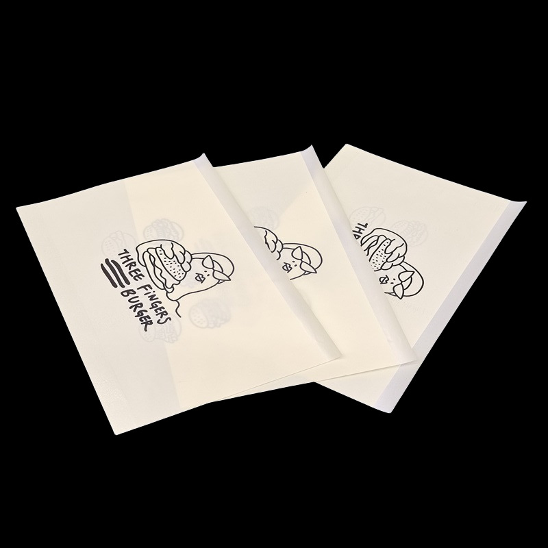 工厂生产自粘纸袋半透明蜡光纸袋FSC环保认证全降解格拉辛纸袋