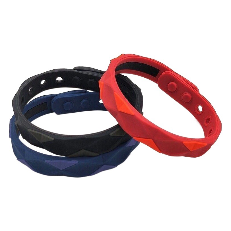 Pulsera antiestática de silicona pulsera antiestática inalámbrica pulsera de energía estática de iones negativos deportes de silicona al aire libre