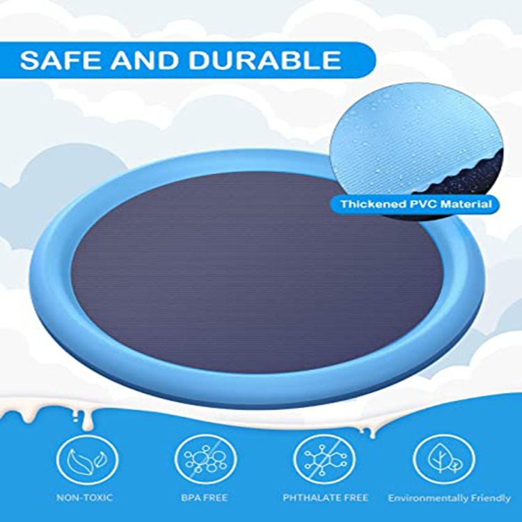 Venta directa de fábrica: Alfombra de agua antideslizante de PVC para jugar al aire libre, piscina de agua refrescante para niños, bañera plegable, piscina para bañarse.