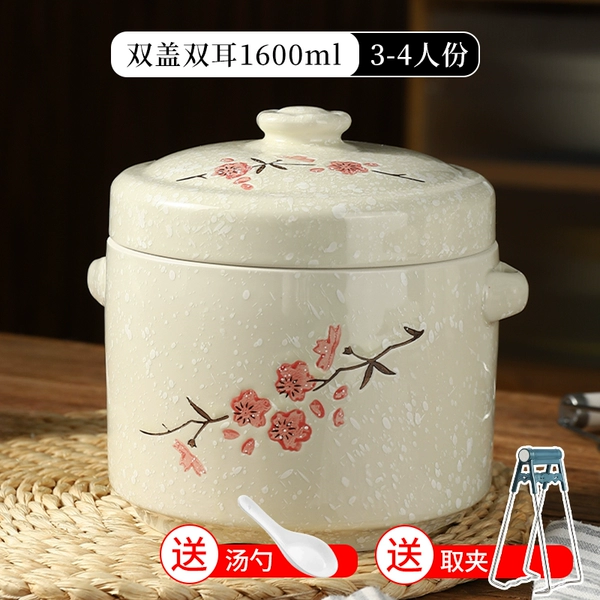 ♤♤ஐஐ double cap 1600ML [free spoon + tongs] ♤♤ஐஐ