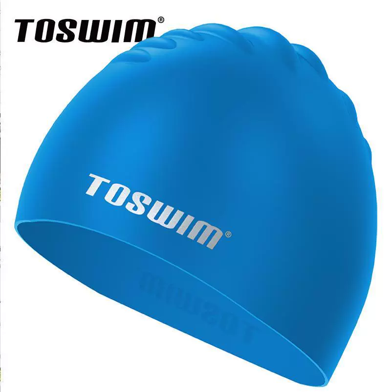 TOSWIM Tuosheng шапочка для плавания, для мужчин и женщин, подходит для длинных волос, водонепроницаемая и комфортная силиконовая