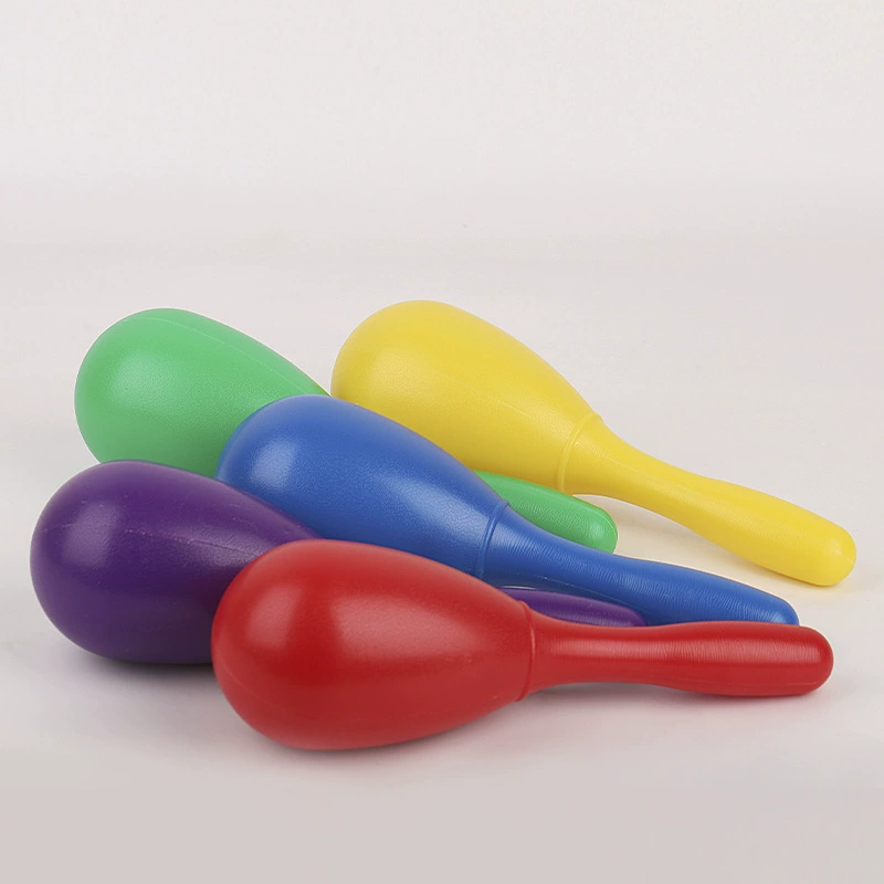 Maracas, plastic musical instruments for baby sensorics for training