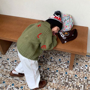 Children's sweater for boys, autumn jacket, retro cardigan, western style