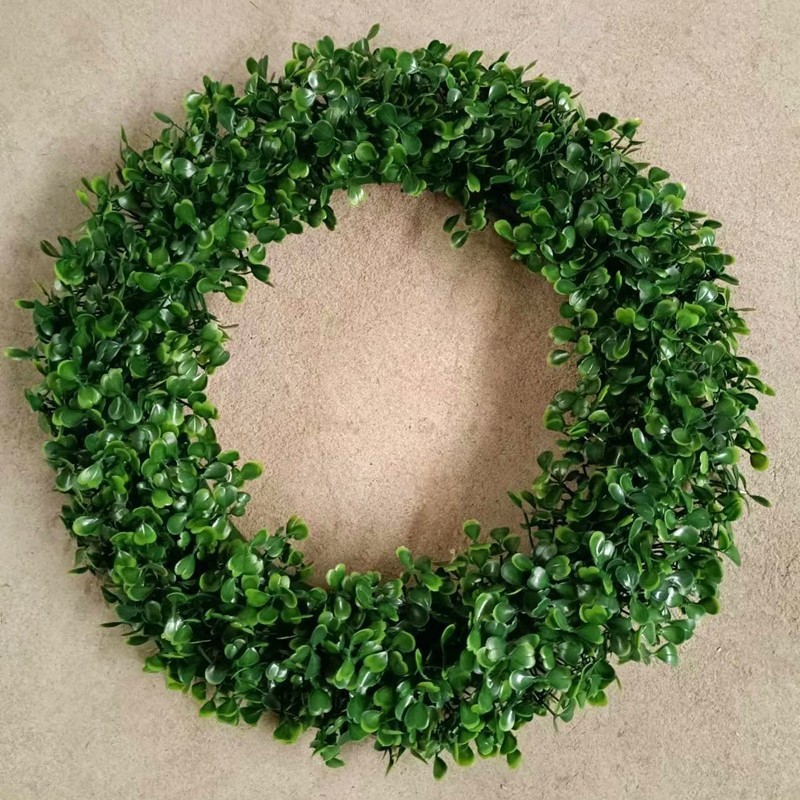 Planta Artificial Decorativa, Bola de Milán Verde, Decoración de Techo, Flor Artificial de Plástico, Exhibición de Inauguración de Centro Comercial, Bola de Hierba de Eucalipto