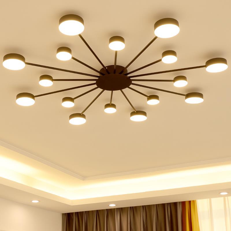 Nordic Minimalist Simple Chandelier Atmospheric Low Apartment New Creative Bedroom Led Study Ceiling Lamp Nordic Minimalist Simple Chandelier Atmospheric Low Apartment New Creative Bedroom Led Study Ceiling Lamp