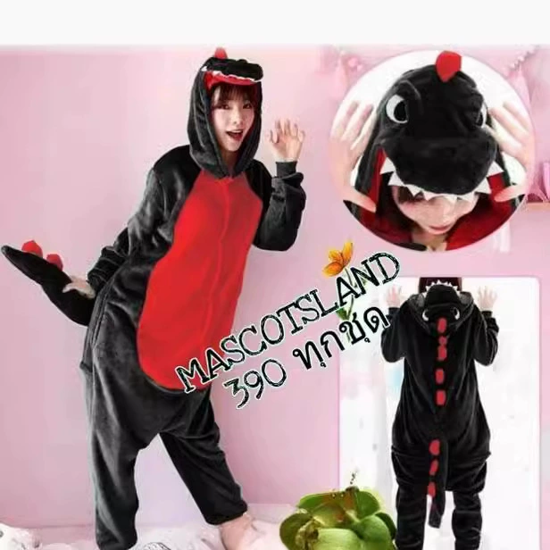 Оптовая продажа милый мультфильм аниме Xuebao сиамная пижама фиолетовый дракон динозавр огненный дракон мужская пара домашняя одежда фланель