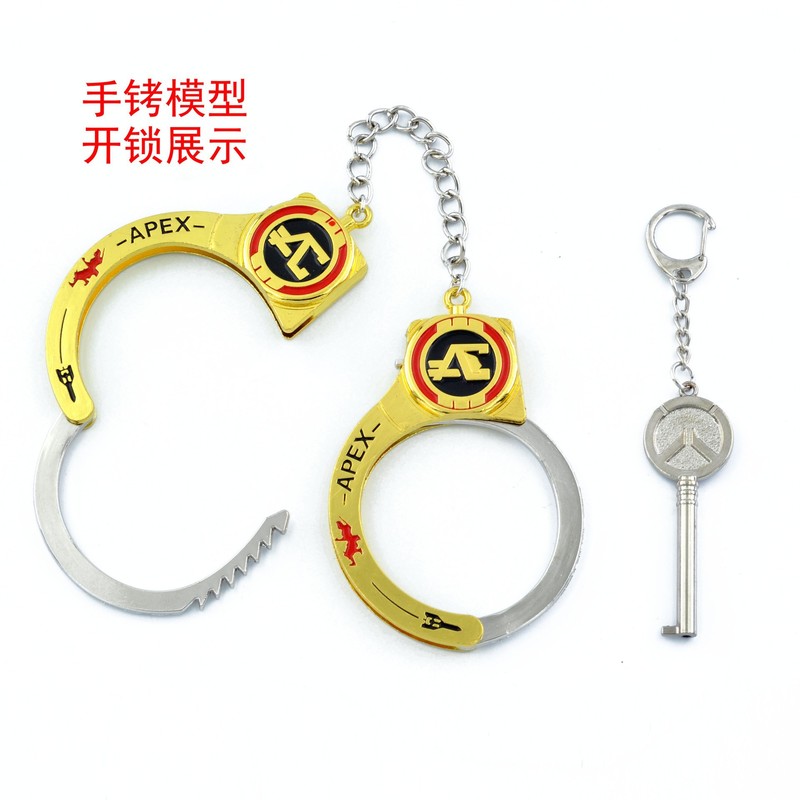 合金玩具模型手铐动漫斗金龙罗周边金属制品道具暗锁自开|undefined