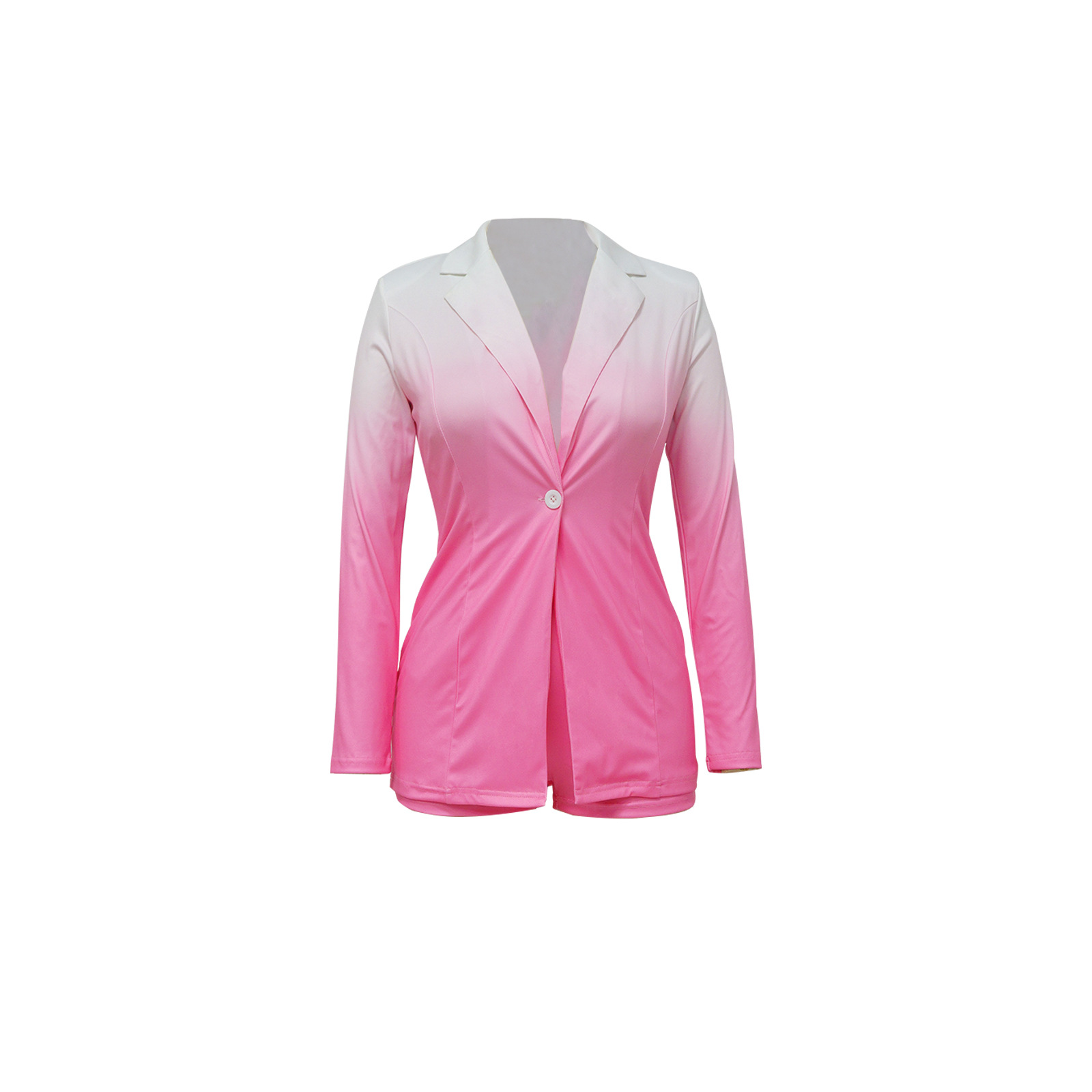 GraceChic GraceChic K10562 Exclusive For European And American Cross-Border New Style Green Fruit Collar Suit Long Sleeve Shorts_voghion.com