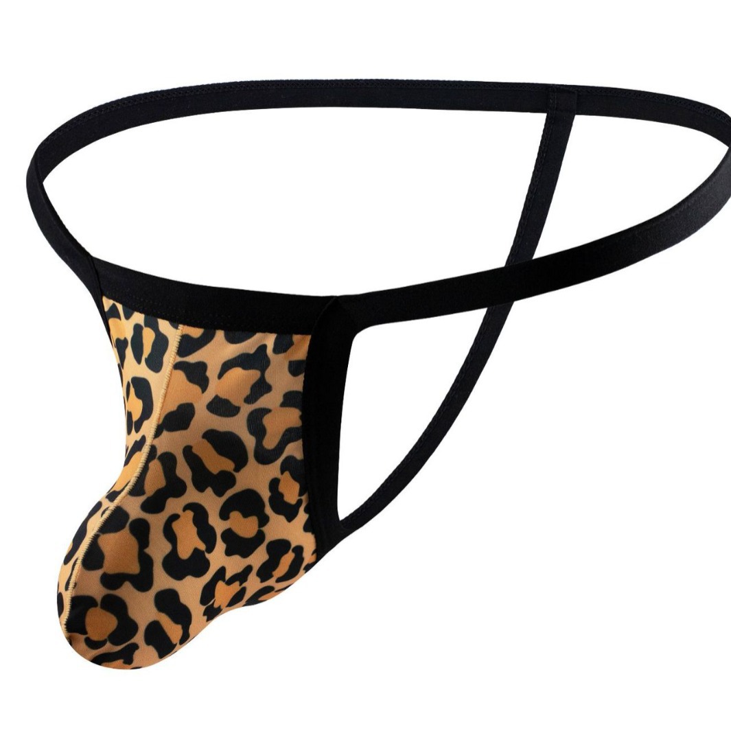 Men's Ice Silk body shaping thong men's sexy foreign trade low waist sexy T pants lovers underwear wholesale men