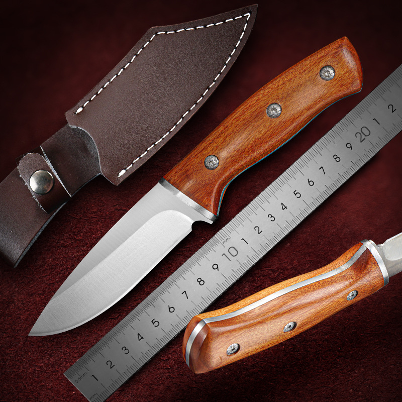 户外刀一体龙骨高硬度刀军刀防身刀便携随身刀荒野求生刀户外直刀