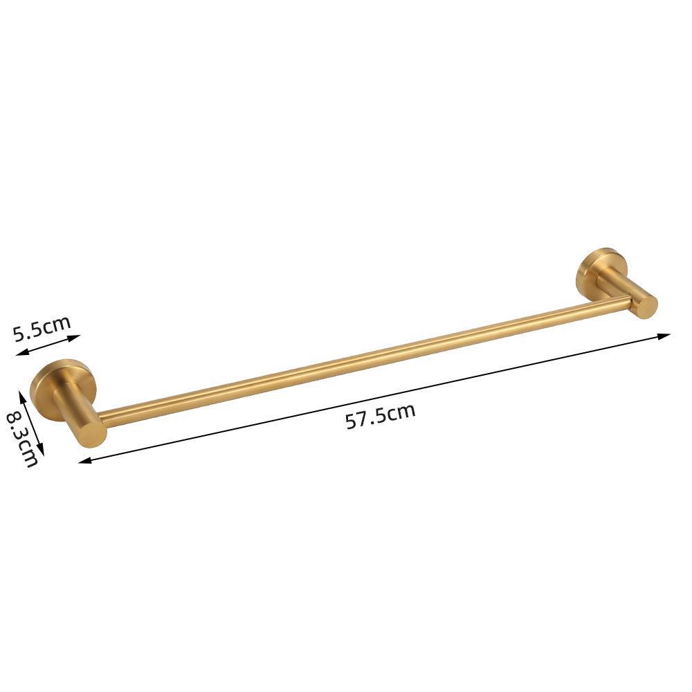 Baño colgante conjunto de acero inoxidable seis piezas toallas toallas barra toallas toallas toallas un gancho anillo conjunto colgante de pared