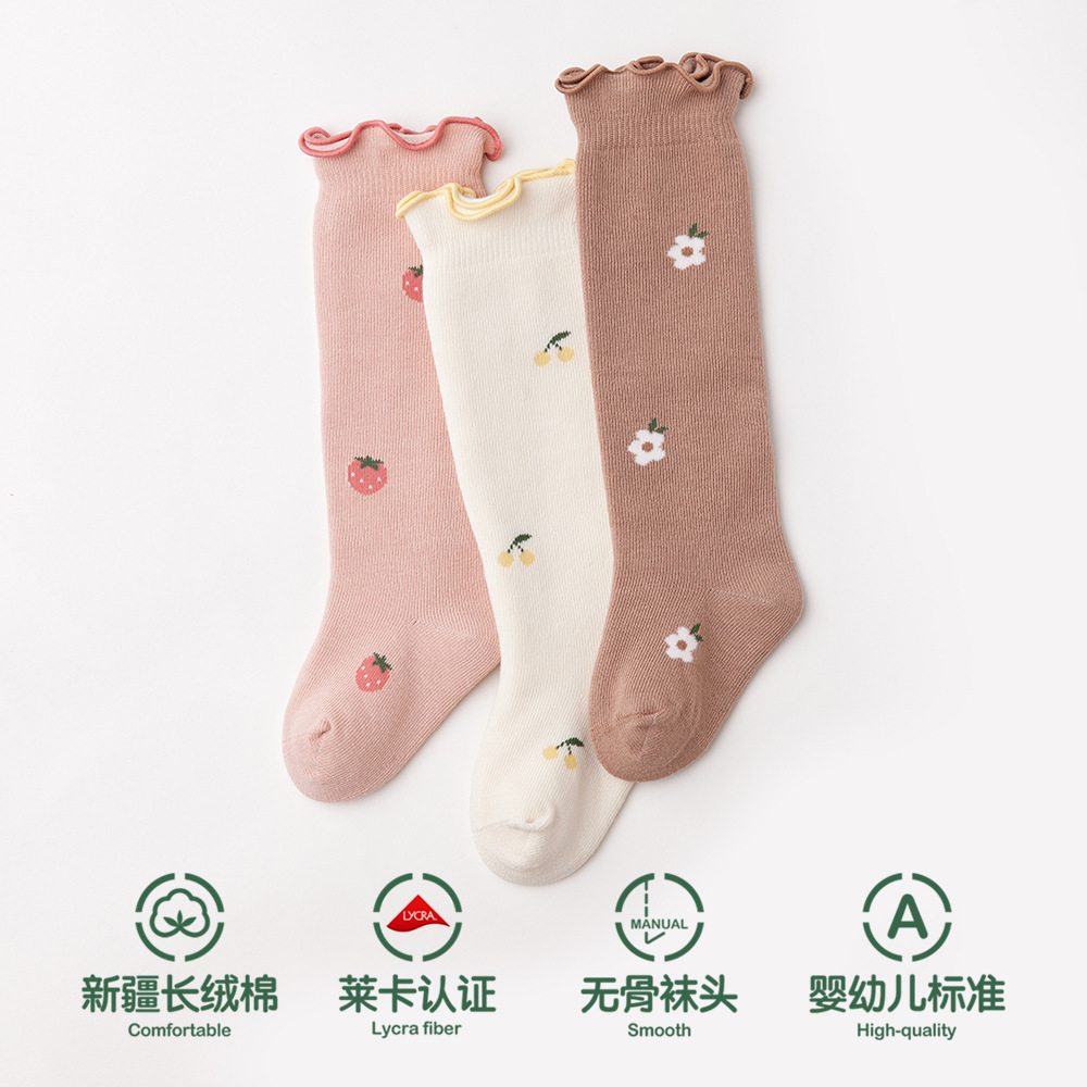 Children's demi-season knee socks for men and women