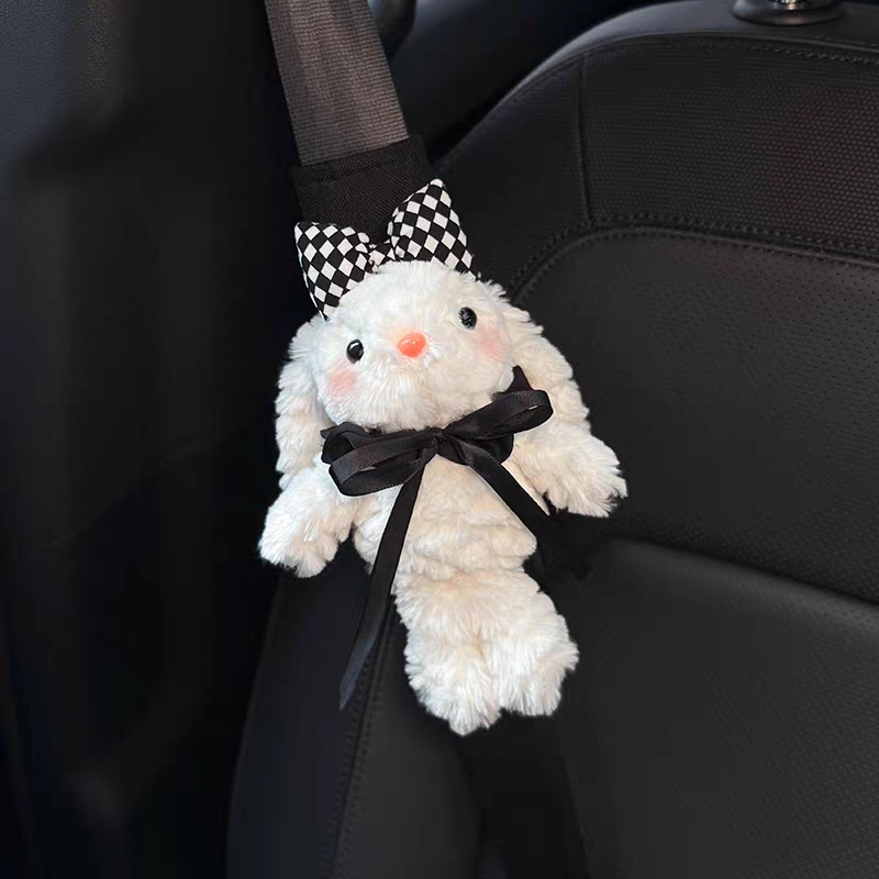 Creative Rabbit Car Seatbelt Shoulder Pads, Car Seatbelt Decoration, Anti-Wear Clothing for a Couple