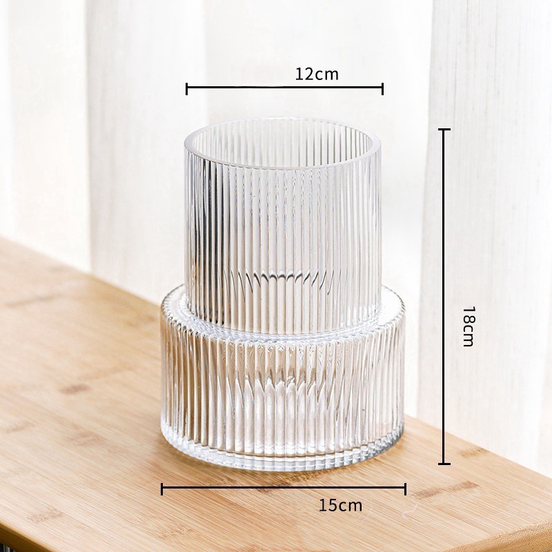 Flores de vidrio decorativas de alto nivel flores rosas de agua de gran calibre flor de vidrio decoración de sala de estar