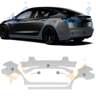 film cross-border for – Automotive Film - tpu-transparent-protective-film-model-3-rear-bumper-tpu-protective-film