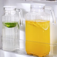 冰箱冷水壶大容量耐高温开水饮料冷泡壶水果茶凉水壶玻璃扎壶